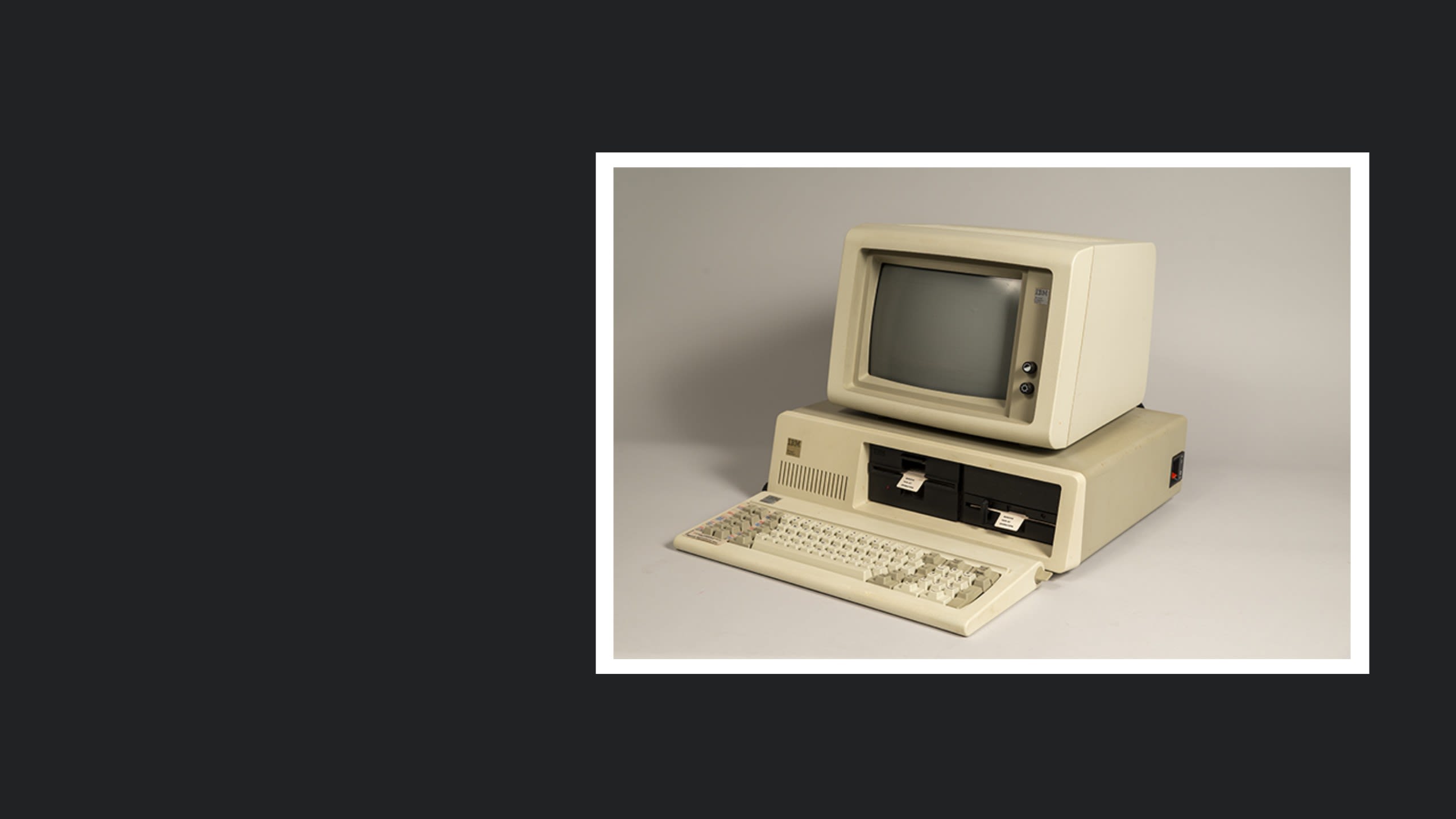 A 1980s personal computer.